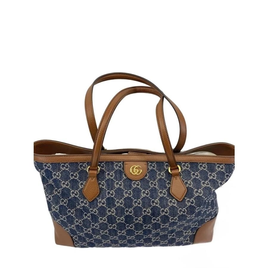 GUCCI BAG: MEDIUM TOTE INDIGO: GUCCI Bag: Medium Tote Indigo Brand: GUCCI Type/Style: Tote Material: Exterior Material Denim Color: Exterior Color Indigo Size: (approx. W18.5 ? H9.8 ? D5.9 inch) Accessories: None Access