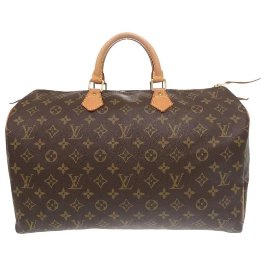 LOUIS VUITTON BAG: SPEEDY 40 BROWN: LOUIS VUITTON Bag: Speedy 40 Brown Brand: LOUIS VUITTON Type/Style: Satchel/Top Handle Bag Material: Exterior Material Canvas Color: Exterior Color Brown Size: (approx. W15.7 ? H9.8 ? D7.1 inch) A