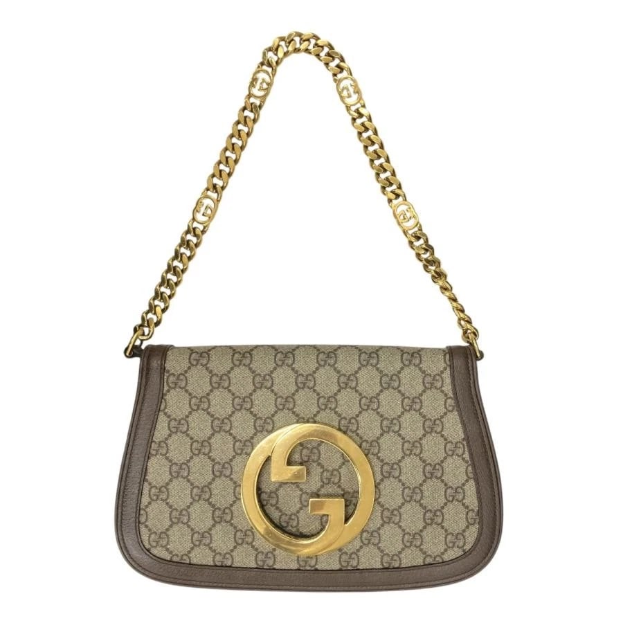 GUCCI BAG: ONE SHOULDER BEIGE BROWN: GUCCI Bag: One Shoulder Beige Brown Brand: GUCCI Type/Style: Shoulder Bag Material: Exterior Material Canvas Color: Exterior Color Beige Brown Size: (approx. W10.6 ? H6.7 inch) Accessories: None <