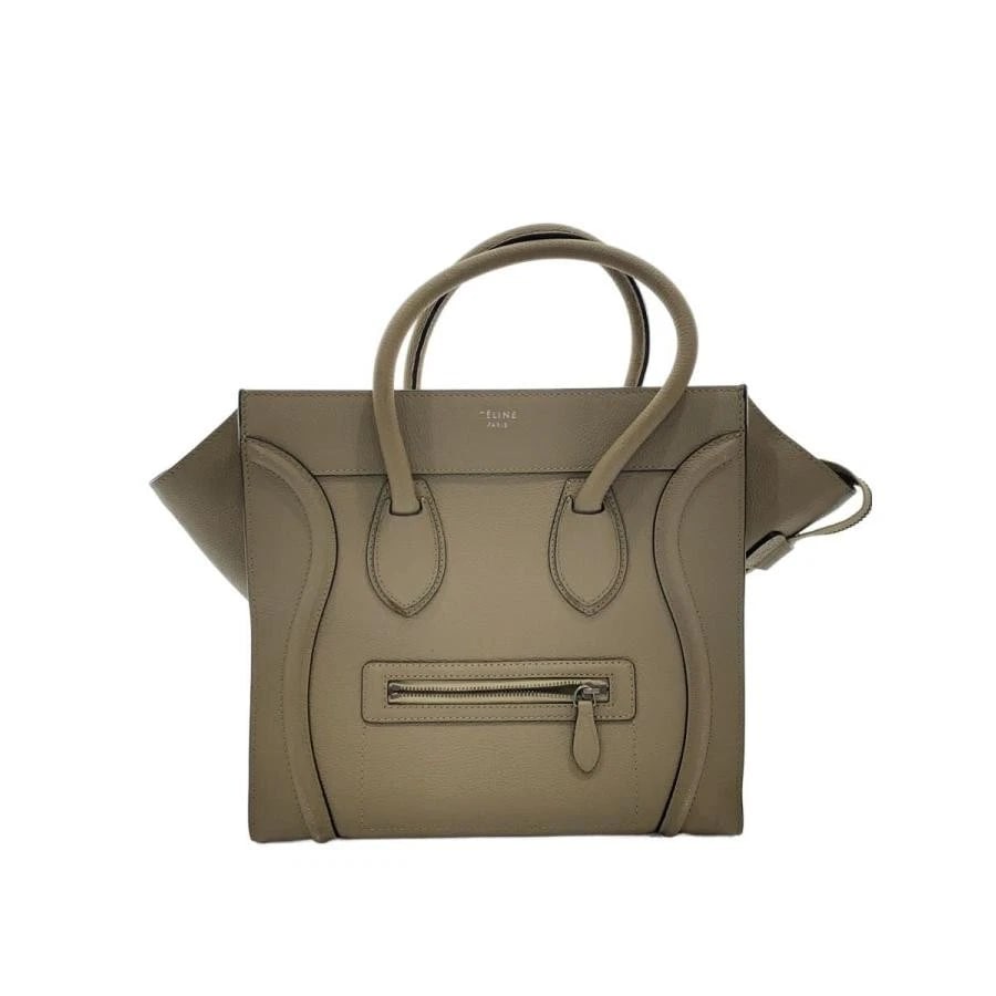 CELINE BAG: LUGGAGE MINI TOTE BEIGE: CELINE Bag: Luggage Mini Tote Beige Brand: CELINE Type/Style: Tote Material: Exterior Material Leather Color: Exterior Color Beige Size: (approx. W12.2 ? H11.4 ? D7.5 inch) Accessories: None <