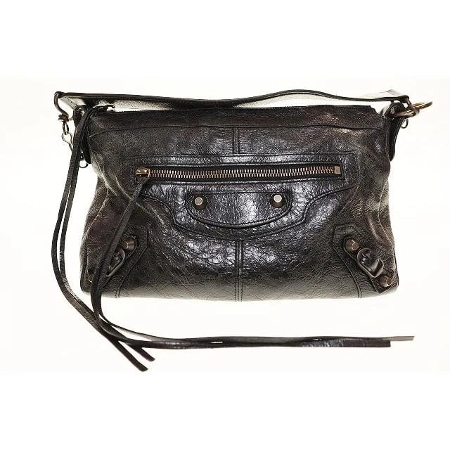 BALENCIAGA BAG: LE CITY MOTO SMALL BLACK: BALENCIAGA Bag: LE CITY MOTO SMALL Black Brand: BALENCIAGA Type/Style: Satchel/Top Handle Bag Material: Exterior Material Leather Color: Exterior Color Black Size: (approx. W11.0 ? H7.5 ? D4.5 inch)