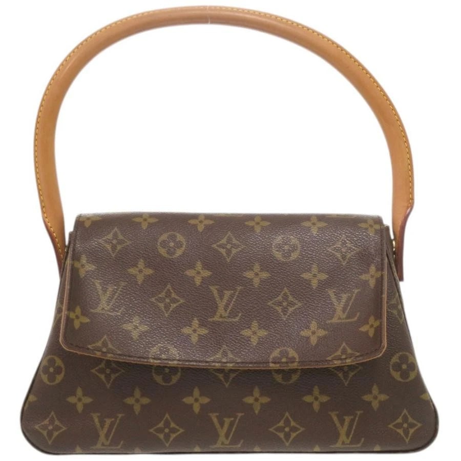 LOUIS VUITTON BAG: MINI LOOPING BROWN: LOUIS VUITTON Bag: Mini Looping Brown Brand: LOUIS VUITTON Type/Style: Shoulder Bag Material: Exterior Material Canvas Color: Exterior Color Brown Size: (approx. W11.0 ? H6.3 ? D3.5 inch)