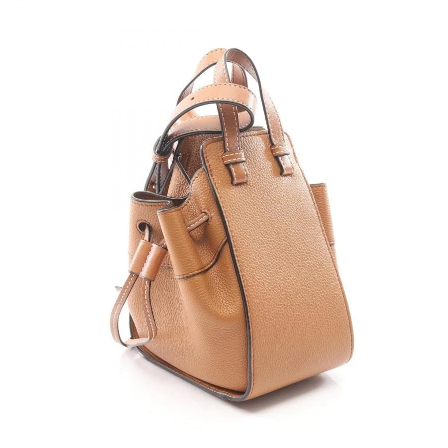 LOEWE BAG: HAMMOCK DRAWSTRING MINI BROWN - 2