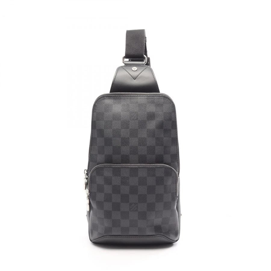 LOUIS VUITTON BAG: AVENUE SLING BLACK: LOUIS VUITTON Bag: Avenue Sling Black Brand: LOUIS VUITTON Type/Style: Crossbody Material: Exterior Material Canvas / Leather Color: Exterior Color Black Size: (approx. W7.1 ? H12.2 ? D2.0 inch)