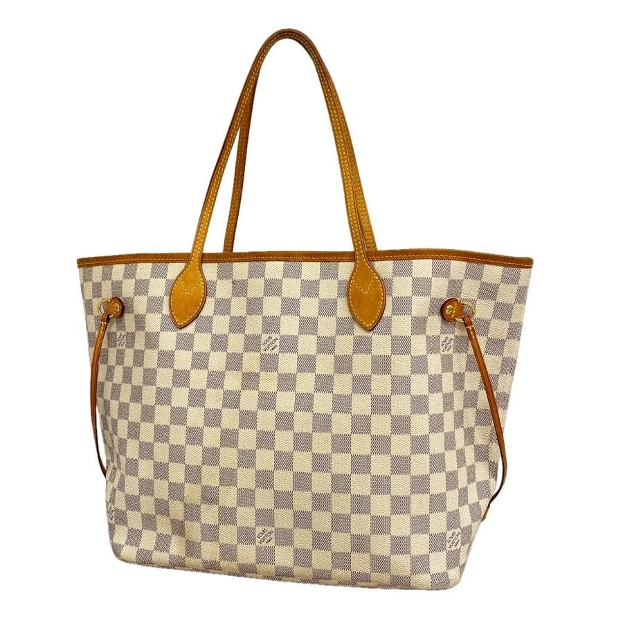 LOUIS VUITTON BAG: NEVERFULL MM WHITE: LOUIS VUITTON Bag: Neverfull MM White Brand: LOUIS VUITTON Type/Style: Tote Material: Exterior Material Canvas Color: Exterior Color White Size: (approx. W12.6 ? H11.4 ? D6.3 inch) Accessories: None
