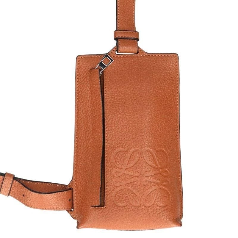 LOEWE BAG: VERTICAL T POCKET BROWN: LOEWE Bag: Vertical T Pocket Brown Brand: LOEWE Type/Style: Shoulder Bag Material: Exterior Material Leather Color: Exterior Color Brown Size: (approx. W5.5 ? H8.3 ? D1.6 inch) Accessories: None