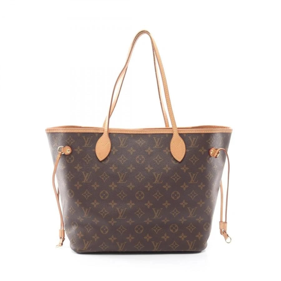 LOUIS VUITTON BAG: NEVERFULL MM BROWN: LOUIS VUITTON Bag: Neverfull MM Brown Brand: LOUIS VUITTON Type/Style: Tote Material: Exterior Material Canvas / Leather Color: Exterior Color Brown Size: (approx. W12.2 ? H11.4 ? D6.3 inch)