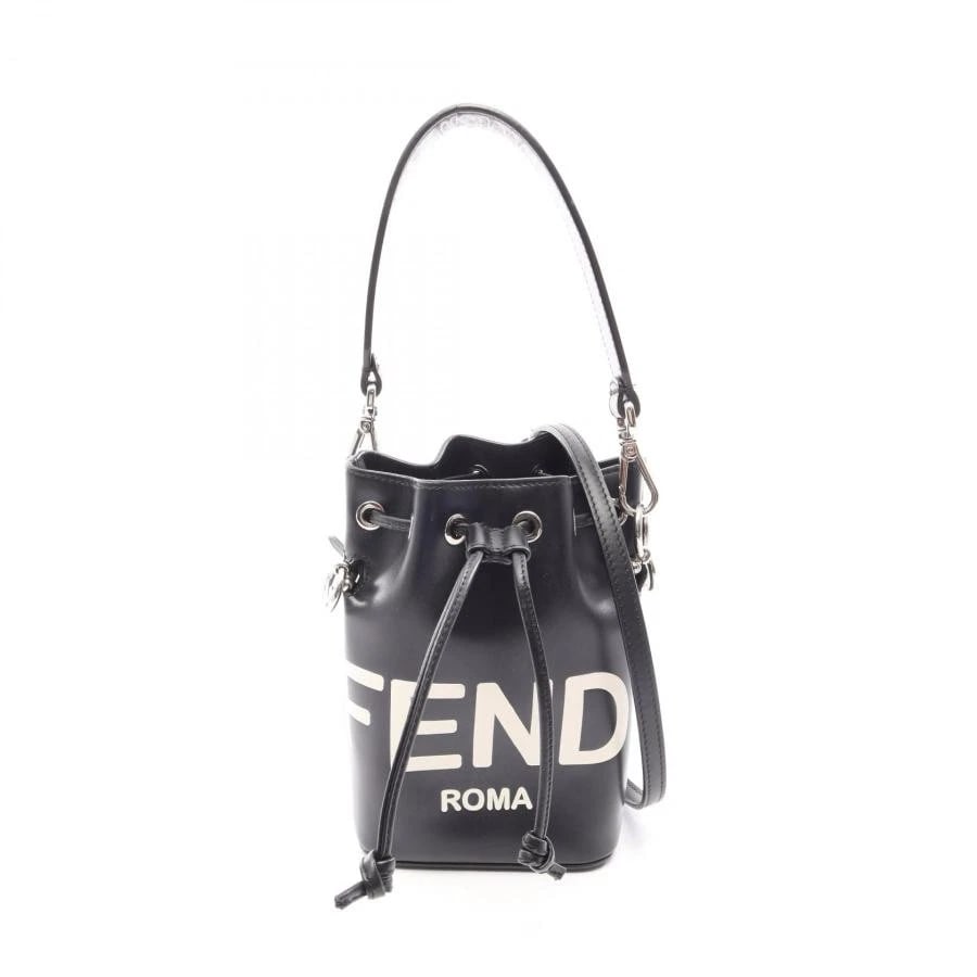 FENDI BAG: MINI MON TRESOR BLACK: FENDI Bag: Mini Mon Tresor Black Brand: FENDI Type/Style: Bucket & Drawstring Bag Material: Exterior Material Leather Color: Exterior Color Black Size: (approx. W4.7 ? H7.1 ? D3.9 inch) Accessories:
