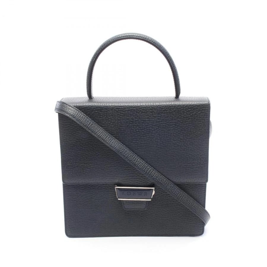 LOEWE BAG: 2WAY HANDBAG NAVY: LOEWE Bag: 2WAY Handbag Navy Brand: LOEWE Type/Style: Shoulder Bag / Top Handle Bag Material: Exterior Material Leather Color: Exterior Color Blue Size: (approx. W9.8 ? H9.4 ? D3.5 inch) Accessories: