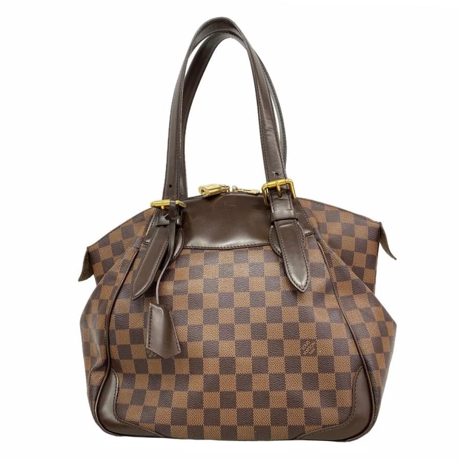 LOUIS VUITTON BAG: VERONA MM EBENE: LOUIS VUITTON Bag: Verona MM Ebene Brand: LOUIS VUITTON Type/Style: Satchel/Top Handle Bag Material: Exterior Material Canvas Color: Exterior Color Brown Size: (approx. W11.4 ? H11.8 ? D6.7 inch)
