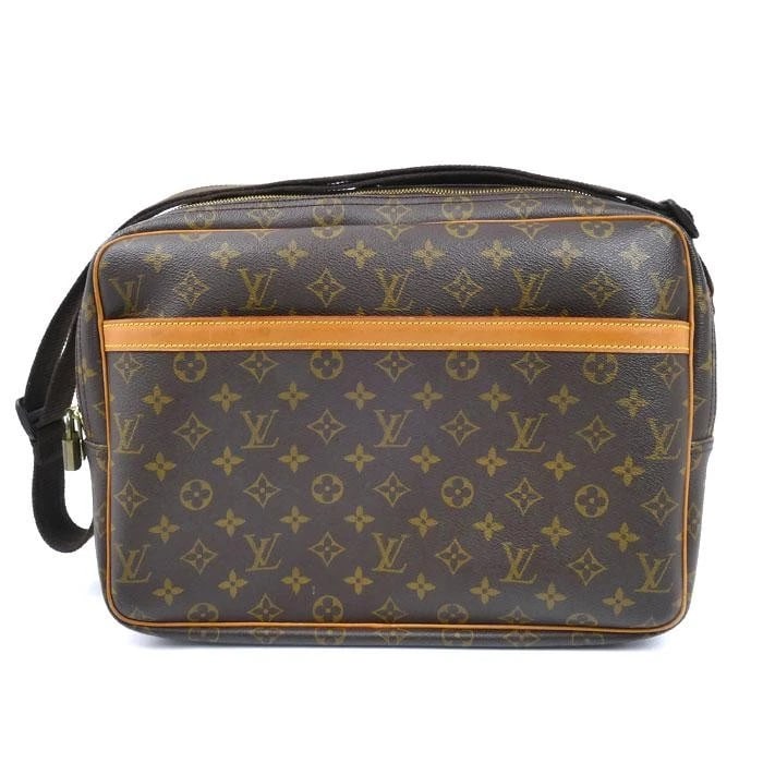 LOUIS VUITTON BAG: REPORTER GM BROWN: LOUIS VUITTON Bag: Reporter GM Brown Brand: LOUIS VUITTON Type/Style: Shoulder Bag Material: Exterior Material Canvas Color: Exterior Color Brown Size: (approx. W13.8 ? H10.2 ? D5.9 inch) Accessor