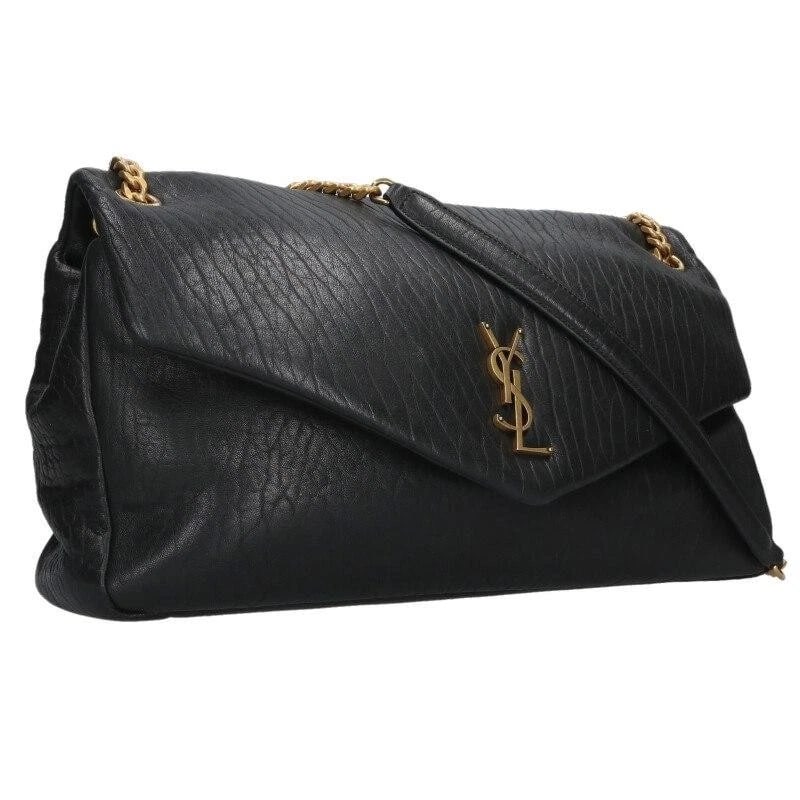 SAINT LAURENT PARIS BAG: CALYPSO LARGE BLACK (1 of 2)