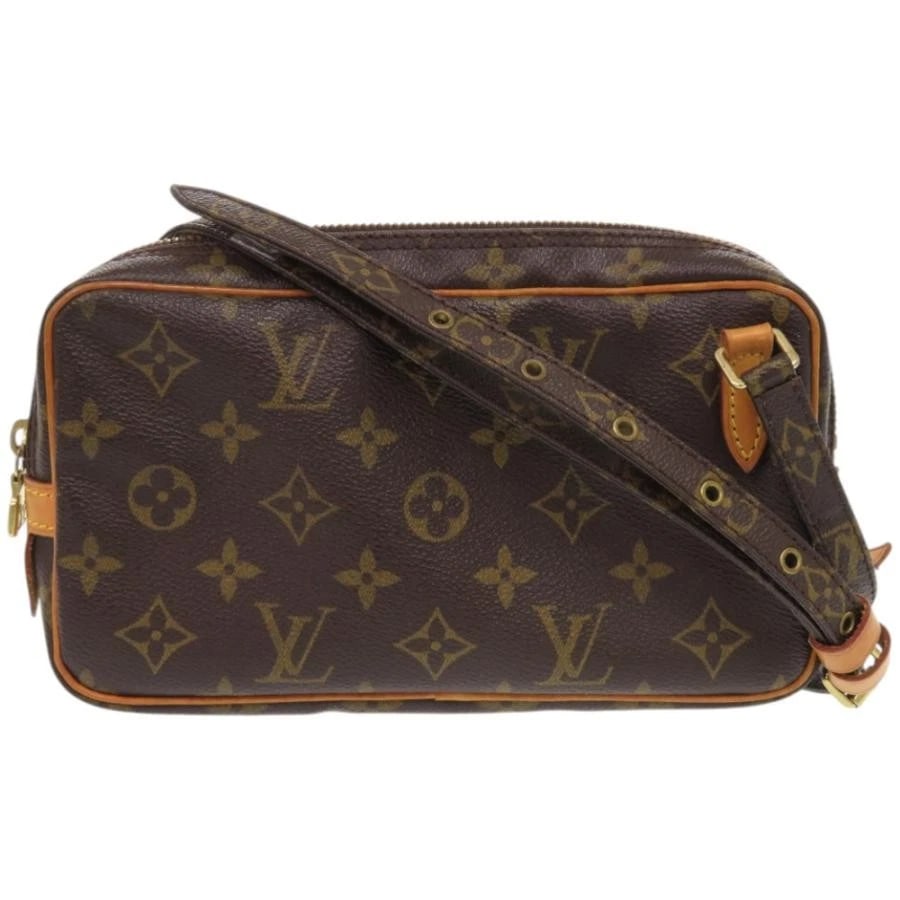 LOUIS VUITTON BAG: MARLY BANDOULIERE BROWN: LOUIS VUITTON Bag: Marly Bandouliere Brown Brand: LOUIS VUITTON Type/Style: Shoulder Bag Material: Exterior Material Canvas Color: Exterior Color Brown Size: (approx. W8.7 ? H4.7 ? D1.6 inch)