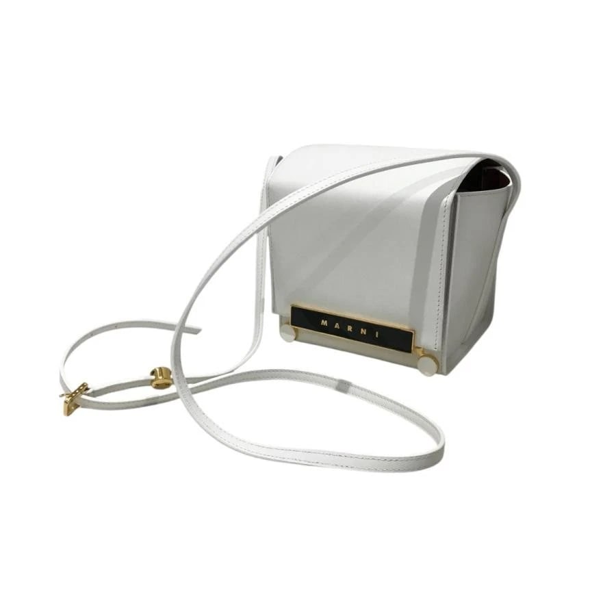 MARNI BAG: VHS SMALL CUBE WHITE: MARNI Bag: VHS Small Cube White Brand: MARNI Type/Style: Shoulder Bag Material: Exterior Material Leather Color: Exterior Color White Size: (approx. W5.9 ? H6.3 ? D5.1 inch) Accessories: None
