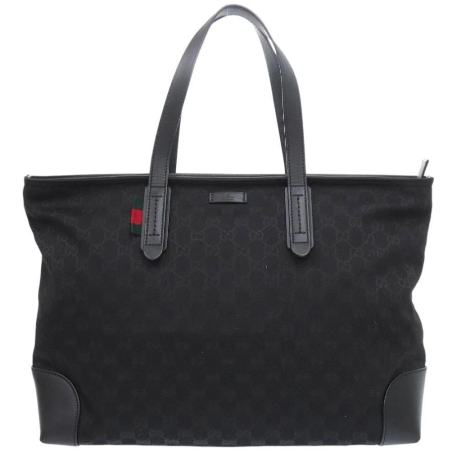 GUCCI BAG: 308928 BLACK GG CANVAS: GUCCI Bag: 308928 Black GG Canvas Brand: GUCCI Type/Style: Tote Material: Exterior Material Canvas Color: Exterior Color Black Size: (approx. W15.4 ? H11.4 ? D5.5 inch) Accessories: None Accessories
