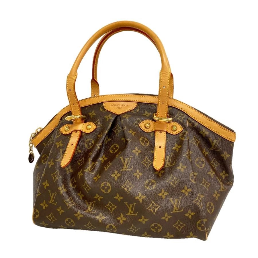 LOUIS VUITTON BAG: TIVOLI GM BROWN: LOUIS VUITTON Bag: Tivoli GM Brown Brand: LOUIS VUITTON Type/Style: Satchel/Top Handle Bag Material: Exterior Material Canvas Color: Exterior Color Brown Size: (approx. W12.6 ? H11.0 ? D6.7 inch)