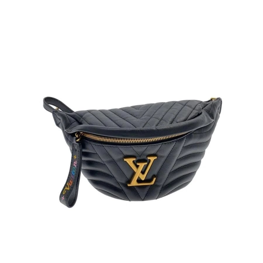 LOUIS VUITTON BAG: BUM BAG LV WAVE BLACK: LOUIS VUITTON Bag: Bum Bag LV Wave Black Brand: LOUIS VUITTON Type/Style: Belt Bag & Fanny Pack Material: Exterior Material Leather Color: Exterior Color Black Size: (approx. W12.2 ? H5.5 ? D0.2