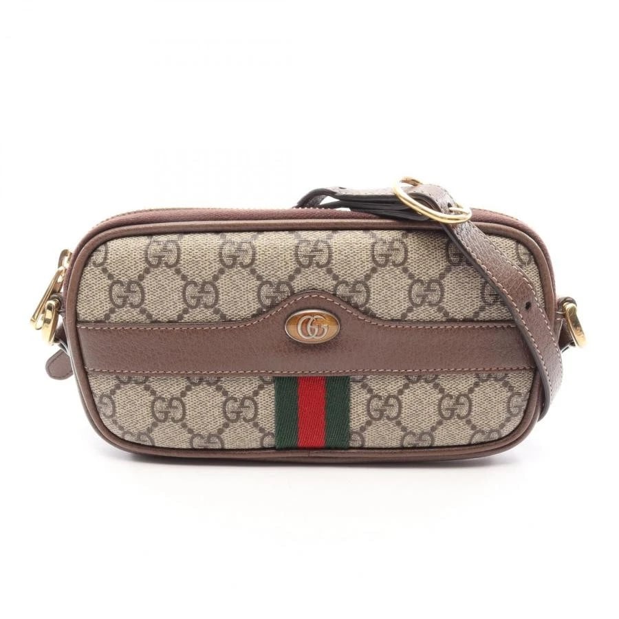 GUCCI BAG: OPHIDIA GG SUPREME BEIGE BROWN: GUCCI Bag: Ophidia GG Supreme Beige Brown Brand: GUCCI Type/Style: Shoulder Bag Material: Exterior Material Canvas / Leather Color: Exterior Color Beige Size: (approx. W7.5 ? H3.9 ? D0.8 inch)