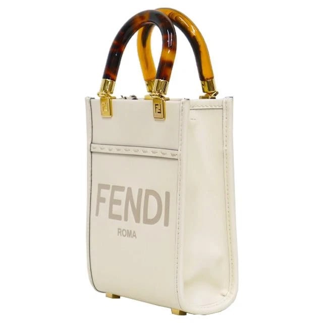 FENDI BAG: SUNSHINE SHOPPER MINI IVORY: FENDI Bag: Sunshine Shopper Mini Ivory Brand: FENDI Type/Style: Shoulder Bag Material: Exterior Material Leather Color: Exterior Color Ivory Size: (approx. W5.1 ? H6.7 ? D2.4 inch) Accessories: None