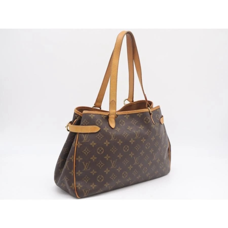 LOUIS VUITTON BAG: BATIGNOLLES HORIZONTAL BROWN: LOUIS VUITTON Bag: Batignolles Horizontal Brown Brand: LOUIS VUITTON Type/Style: Tote Material: Exterior Material Canvas, Leather Color: Exterior Color Brown Size: (approx. W15.0 ? H9.4 ? D4.7 inch)