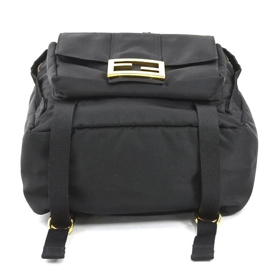 FENDI BAG: BLACK NYLON - 4