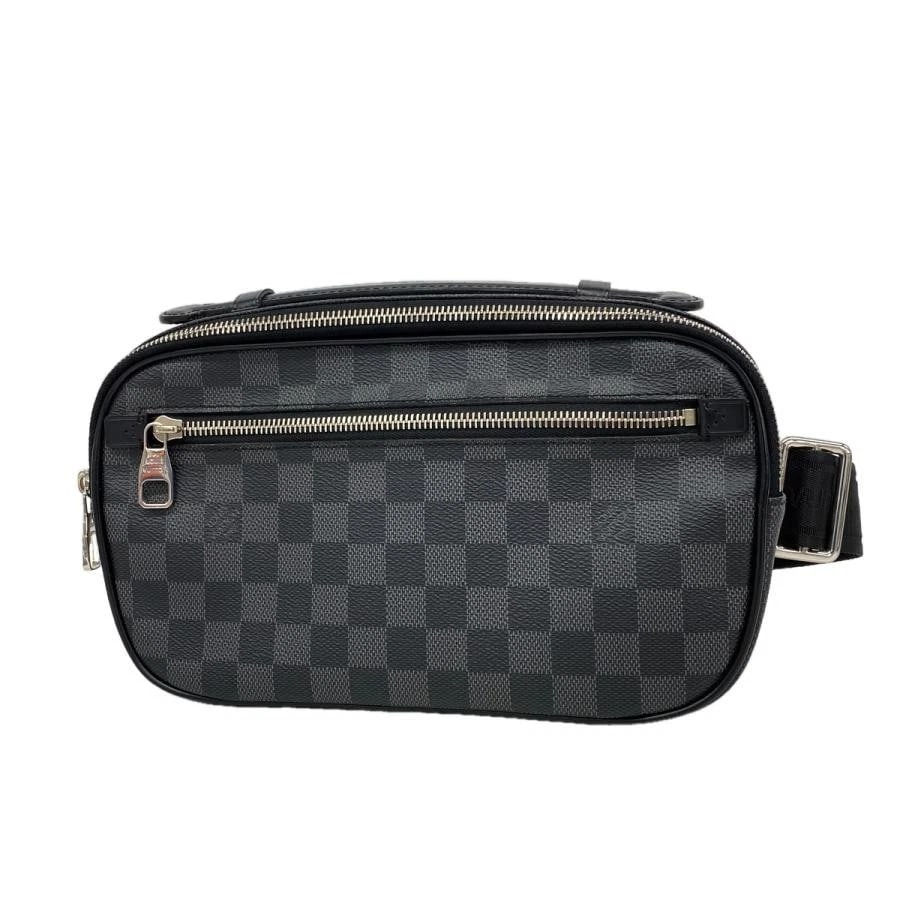 LOUIS VUITTON BAG: AMBRE BLACK: LOUIS VUITTON Bag: Ambre Black Brand: LOUIS VUITTON Type/Style: Crossbody Material: Exterior Material Canvas Color: Exterior Color Black Size: (approx. W9.8 ? H5.9 ? D2.2 inch) Accessories: None <
