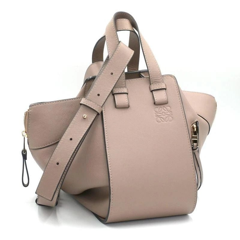 LOEWE BAG: HAMMOCK SMALL BEIGE: LOEWE Bag: Hammock Small Beige Brand: LOEWE Type/Style: Shoulder Bag Material: Exterior Material Leather Color: Exterior Color Beige Size: (approx. W11.8 ? H9.8 ? D5.3 inch, Accessories: None