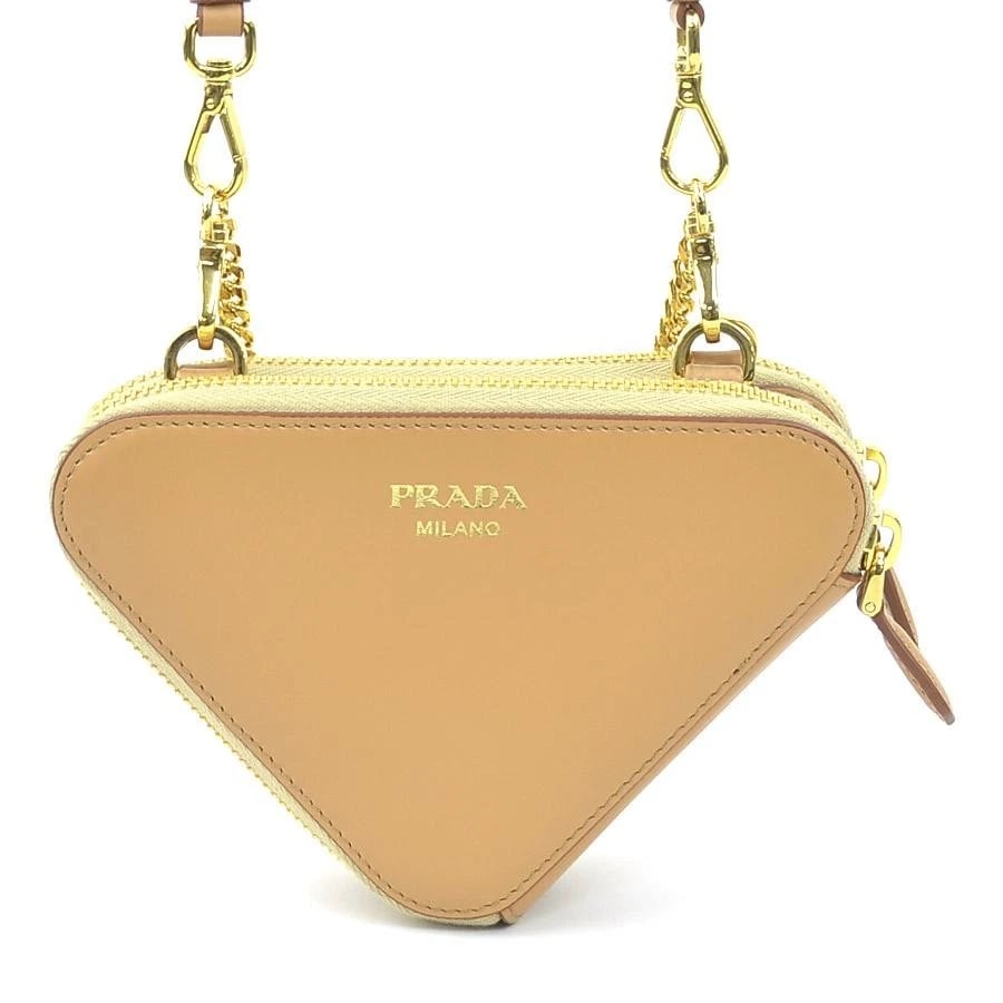 PRADA BAG: CROCHET MINI POUCH BEIGE - 3