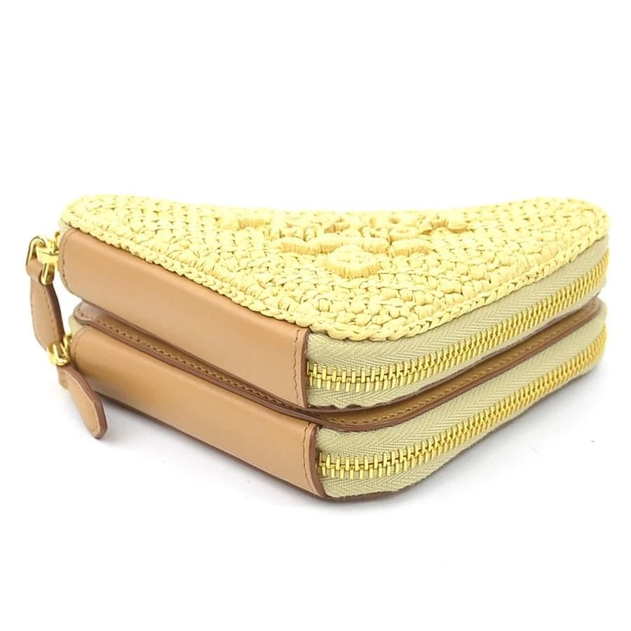 PRADA BAG: CROCHET MINI POUCH BEIGE - 4