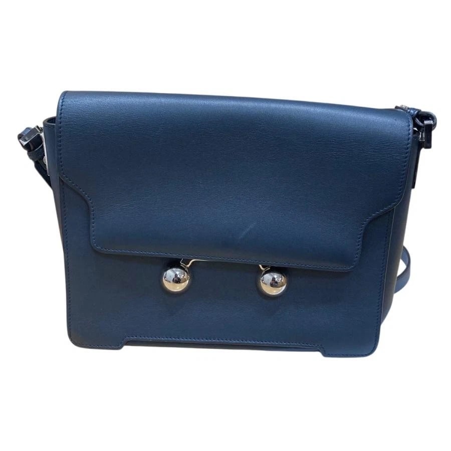 MARNI BAG: TRUNK MEDIUM SHOULDER NAVY - 2