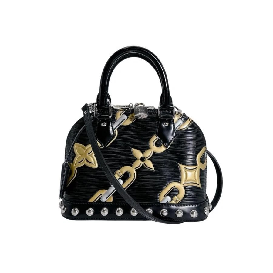 LOUIS VUITTON BAG: ALMA BB NOIR: LOUIS VUITTON Bag: Alma BB Noir Brand: LOUIS VUITTON Type/Style: Shoulder Bag Material: Exterior Material Leather Color: Exterior Color Black Size: (approx. W9.4 ? H6.9 ? D4.5 inch) Accessories: None
