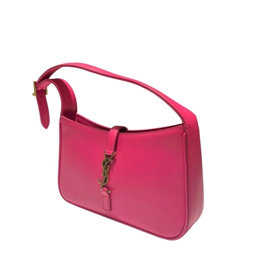 SAINT LAURENT PARIS BAG: SANCASSETTE PINK: SAINT LAURENT PARIS Bag: Sancassette Pink Brand: Saint Laurent Paris Type/Style: Shoulder Bag Material: Exterior Material Leather Color: Exterior Color Pink Size: (approx. W9.6 ? H5.9 ? D2.4 inch)