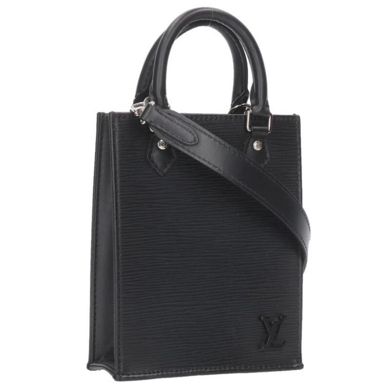 LOUIS VUITTON BAG: PETIT SAC PLAT BLACK: LOUIS VUITTON Bag: Petit Sac Plat Black Brand: LOUIS VUITTON Type/Style: Shoulder Bag Material: Exterior Material Leather Color: Exterior Color Black Size: (approx. W5.1 ? H6.7 ? D1.8 inch)