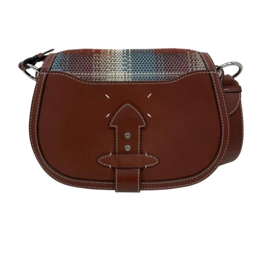 MAISON MARGIELA BAG: BROWN: MAISON MARGIELA Bag: Brown Brand: Maison Margiela Type/Style: Shoulder Bag Material: Exterior Material Leather Color: Exterior Color Brown Size: (approx. W12.6 ? H9.1 ? D2.0 inch) Accessories: None