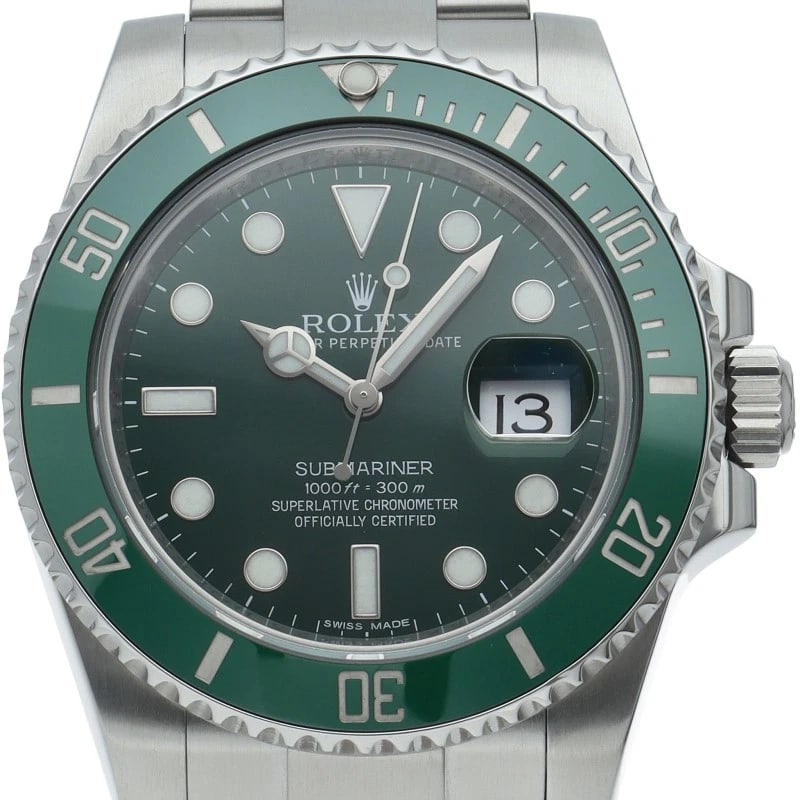 ROLEX SUBMARINER DATE WATCH GREEN MIRRORED BUCKLE STAINLESS STEEL WATCH: ROLEx Submariner Date Watch Green Mirrored Buckle Stainless Steel Watch Brand: ROLEx Type/Style: Wristwatch Material: Band Material Stainless steel, Case Material Stainless steel Color: Dial Color gre
