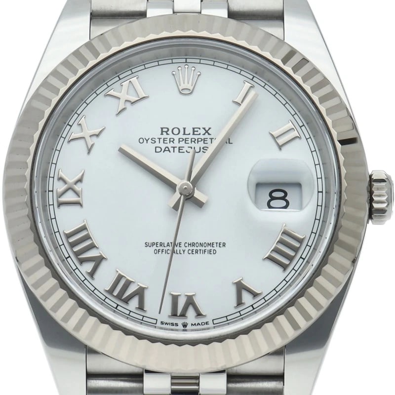 ROLEX DATEJUST 41 JUBILEE K18WG/STAINLESS STEEL WATCH: ROLEx Datejust 41 Jubilee K18WG/Stainless Steel Watch Brand: ROLEx Type/Style: Wristwatch Material: Band Material Stainless steel, Case Material Gold / steel Color: Dial Color white Size: Case Diamete