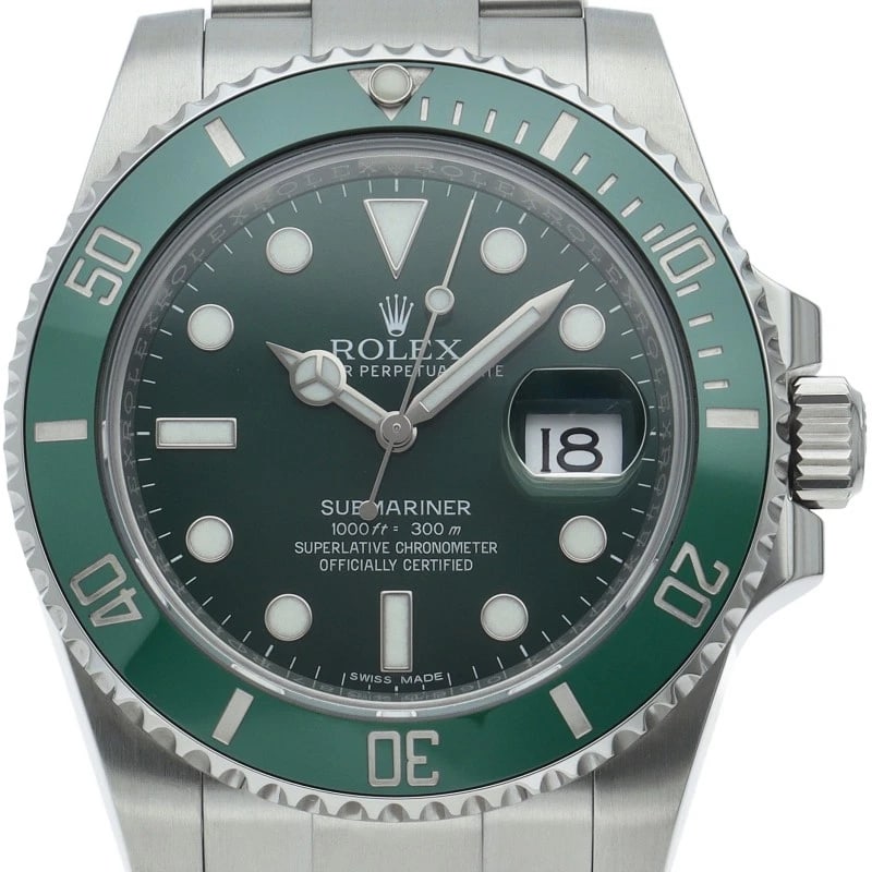 ROLEX SUBMARINER DATE WATCH GREEN MIRRORED BUCKLE STAINLESS STEEL WATCH: ROLEx Submariner Date Watch Green Mirrored Buckle Stainless Steel Watch Brand: ROLEx Type/Style: Wristwatch Material: Band Material Stainless steel, Case Material Stainless steel Color: Dial Color gre
