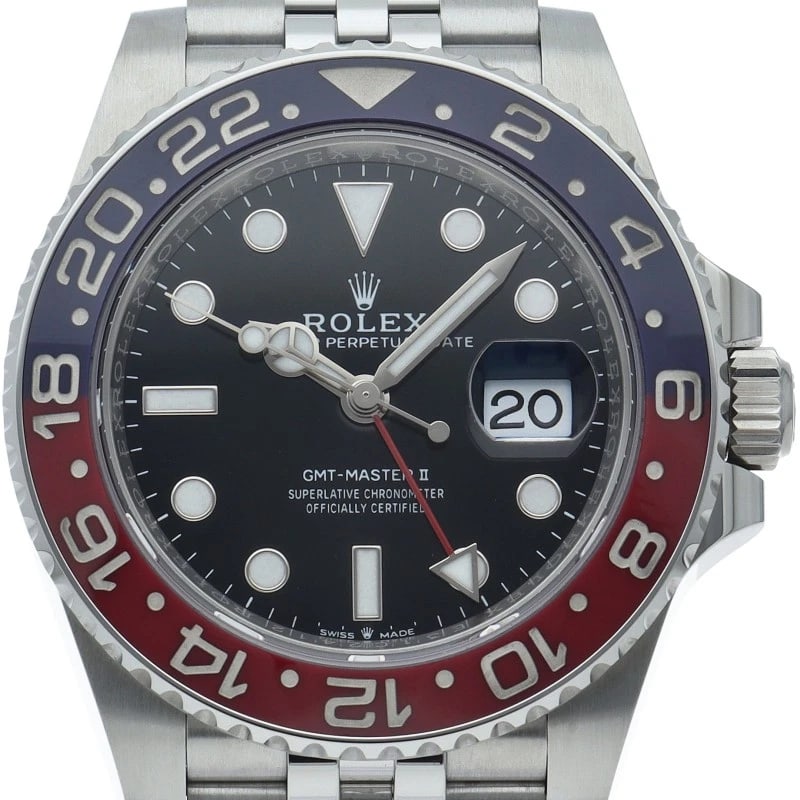 ROLEX GMT-MASTER II WATCH JUBILEE STAINLESS STEEL WATCH (1 of 3)