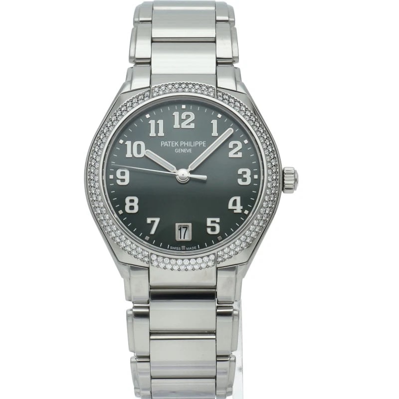PATEK PHILIPPE AUTOMATIC WITH DIAMOND BEZEL WATCH - 2
