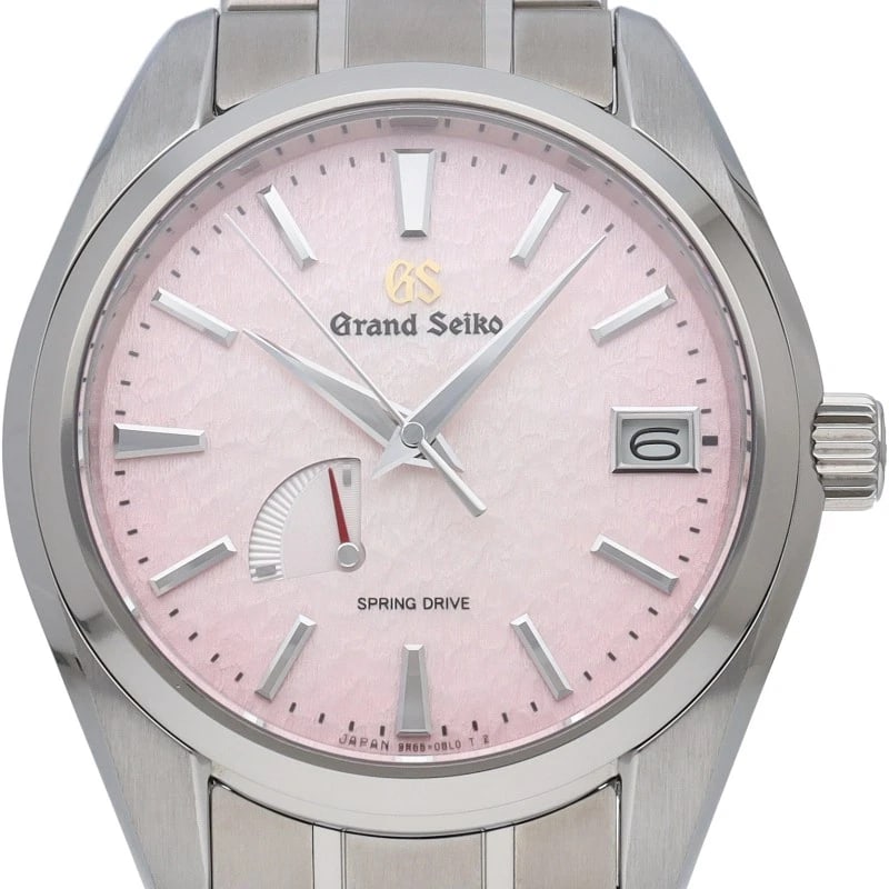 SEIKO GRAND SEIKO SPRING DRIVE CALIBER WATCH: SEIKO Grand Seiko Spring Drive Caliber Watch Brand: SEIKO Type/Style: Wristwatch Material: Band Material titanium, Case Material titanium Color: Dial Color pink Size: Case Diameter(H):About 1.6 inch C