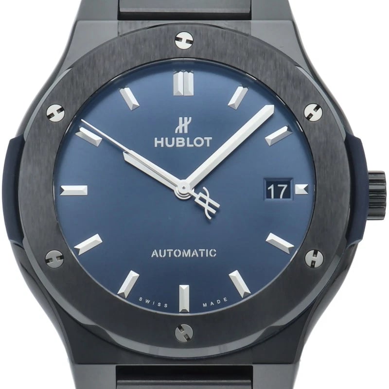 HUBLOT CLASSIC FUSION CERAMIC BLUE CERAMIC WATCH (1 of 3)