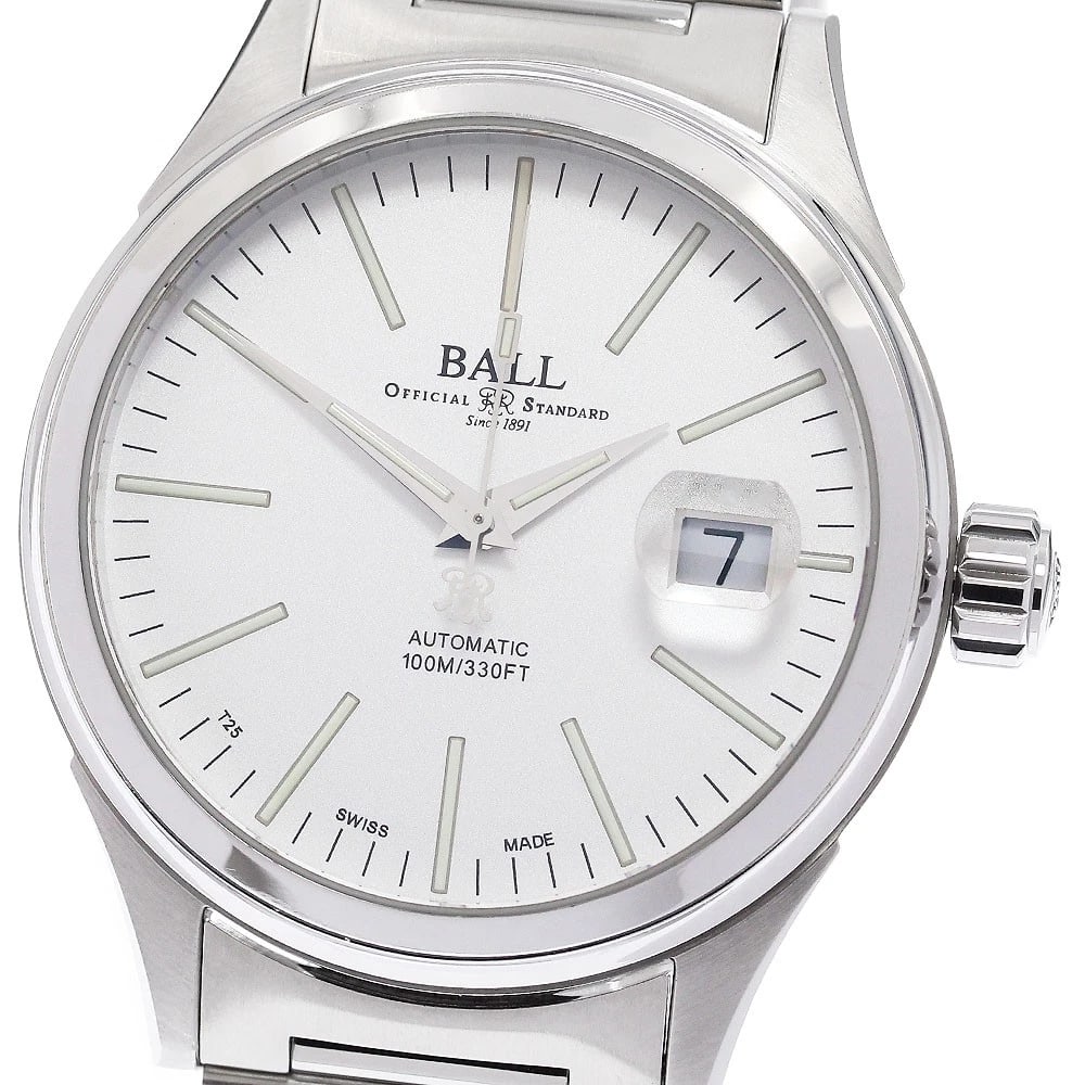 BALLWATCH STOKEMAN ENTERPRISES DATE AUTOMATIC WATCH: BALLWATCH Stokeman Enterprises Date Automatic Watch Brand: BALLWATCH Type/Style: Wristwatch Material: Band Material Stainless Steel, Case Material Stainless Steel Color: Band Color Silver Case Color