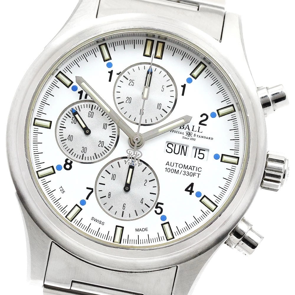 BALLWATCH STOKEMAN IONOSPHERE AUTOMATIC WATCH: BALLWATCH Stokeman Ionosphere Automatic Watch Brand: BALLWATCH Type/Style: Wristwatch Material: Band Material Stainless Steel, Case Material Stainless Steel Color: Dial Color White / Silver Band