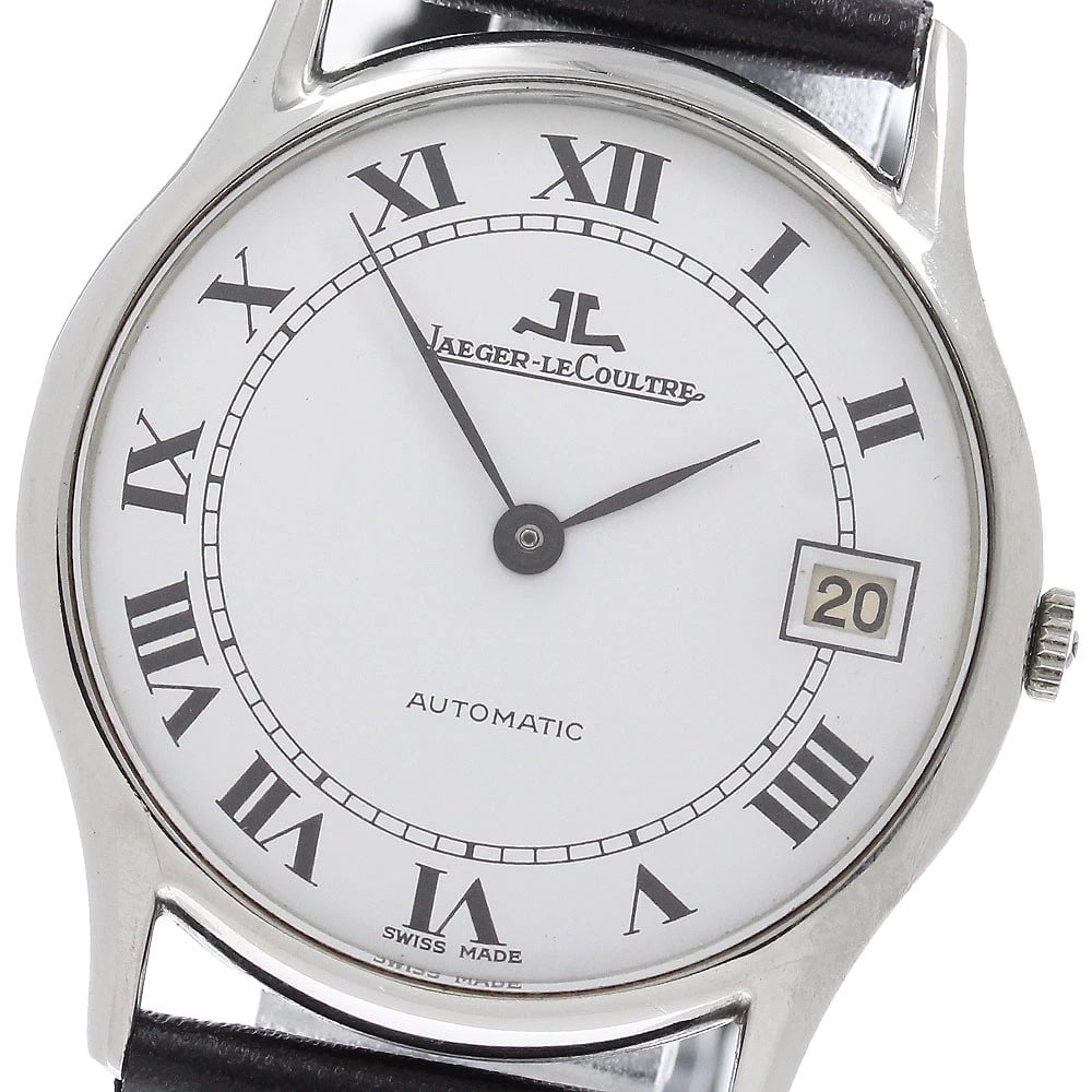 JAEGER-LECOULTRE DATE WHITE AUTOMATIC WATCH (1 of 2)