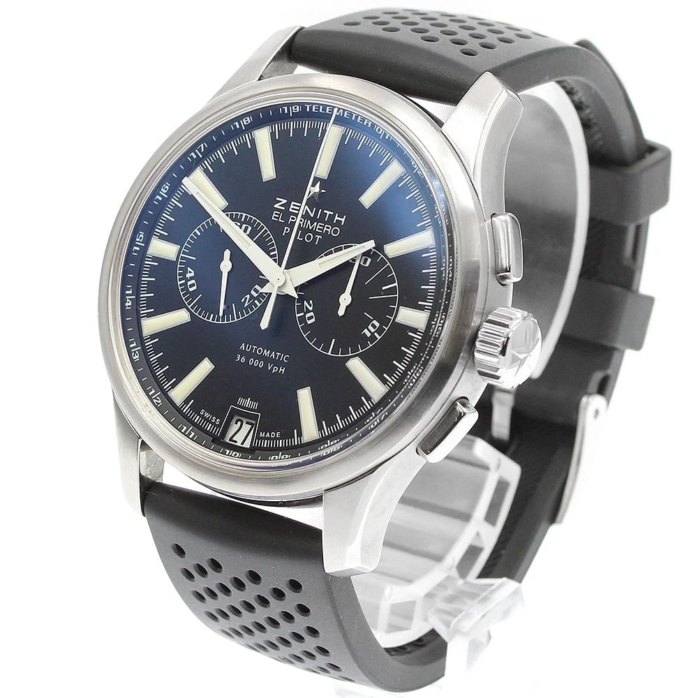 ZENITH EL PRIMERO PILOT CHRONOGRAPH AUTOMATIC WATCH - 2