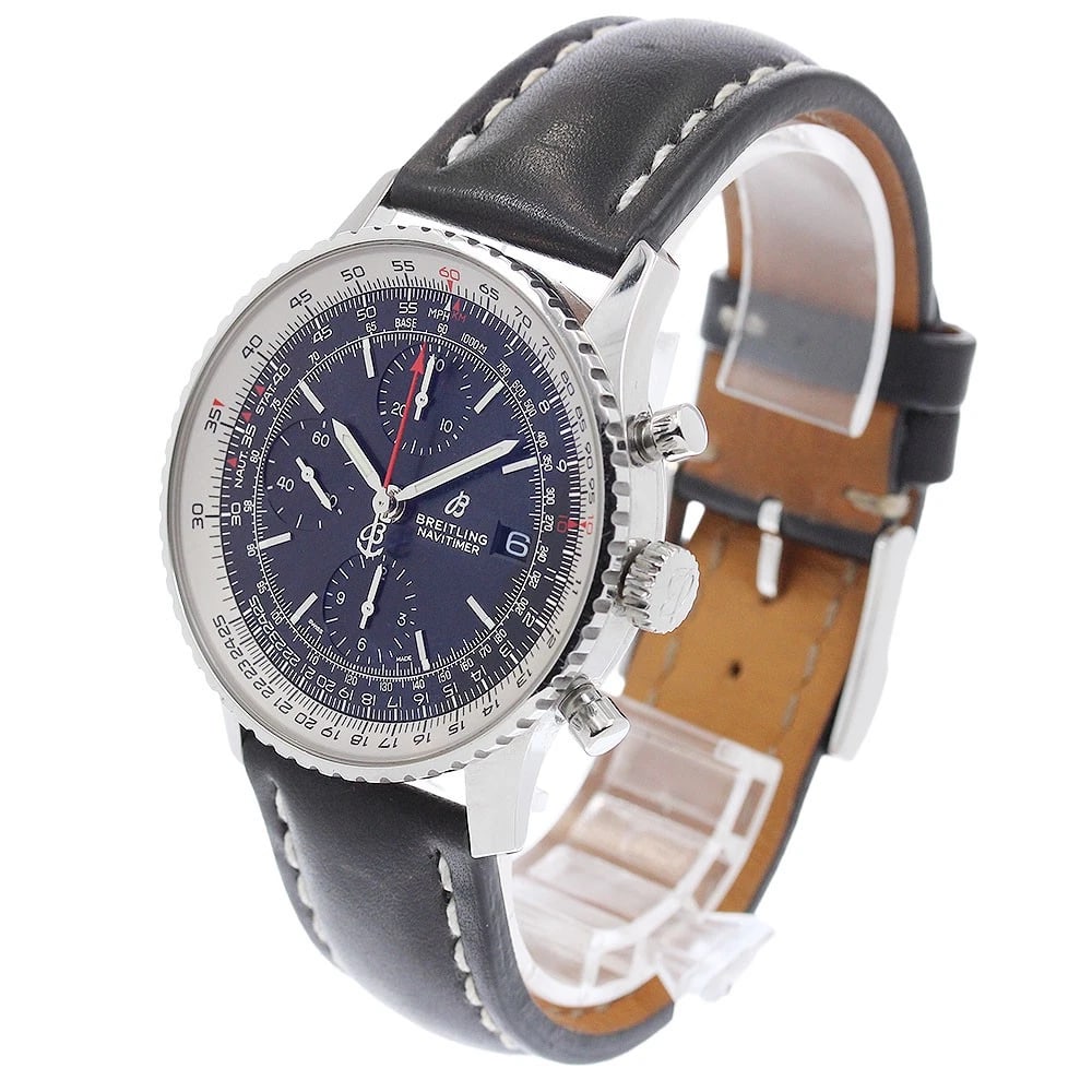 BREITLING NAVITIMER CHRONOGRAPH BLACK AUTOMATIC WATCH - 2