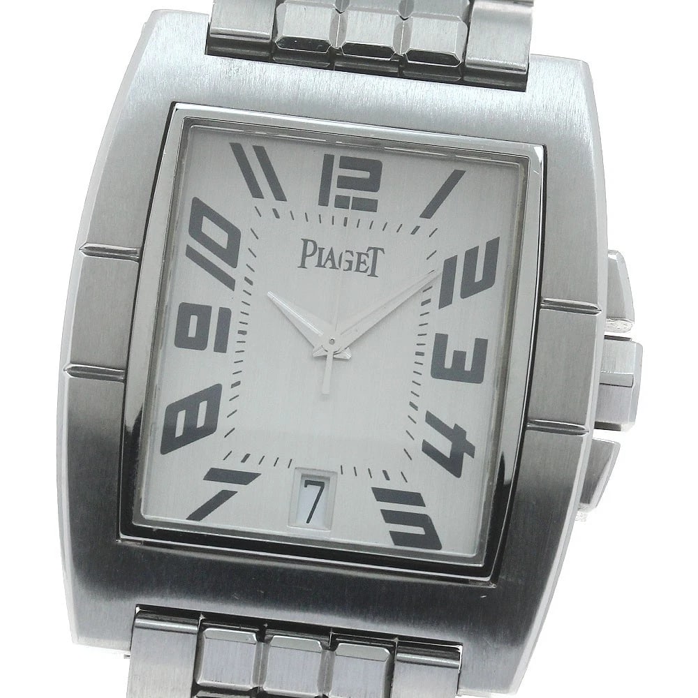PIAGET UPSTREAM DATE SILVER AUTOMATIC WATCH: PIAGET Upstream Date Silver Automatic Watch Brand: PIAGET Type/Style: Wristwatch Material: Band Material Stainless Steel, Case Material Stainless Steel Color: Case Color Silver Band Color Silver Dial
