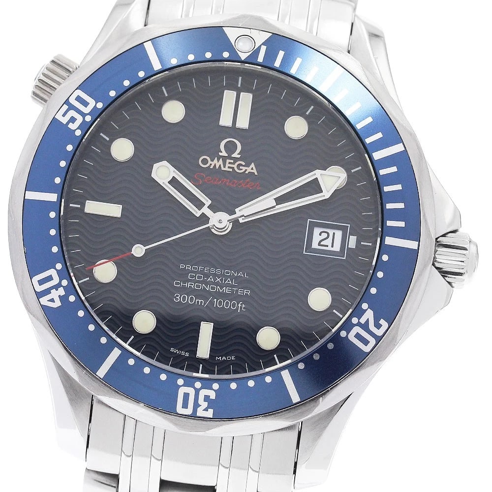 OMEGA SEAMASTER CO-AXIAL DATE AUTOMATIC WATCH: OMEGA Seamaster Co-Axial Date Automatic Watch Brand: OMEGA Type/Style: Wristwatch Material: Band Material Stainless Steel, Case Material Stainless Steel Color: Case Color Silver Band Color Silver