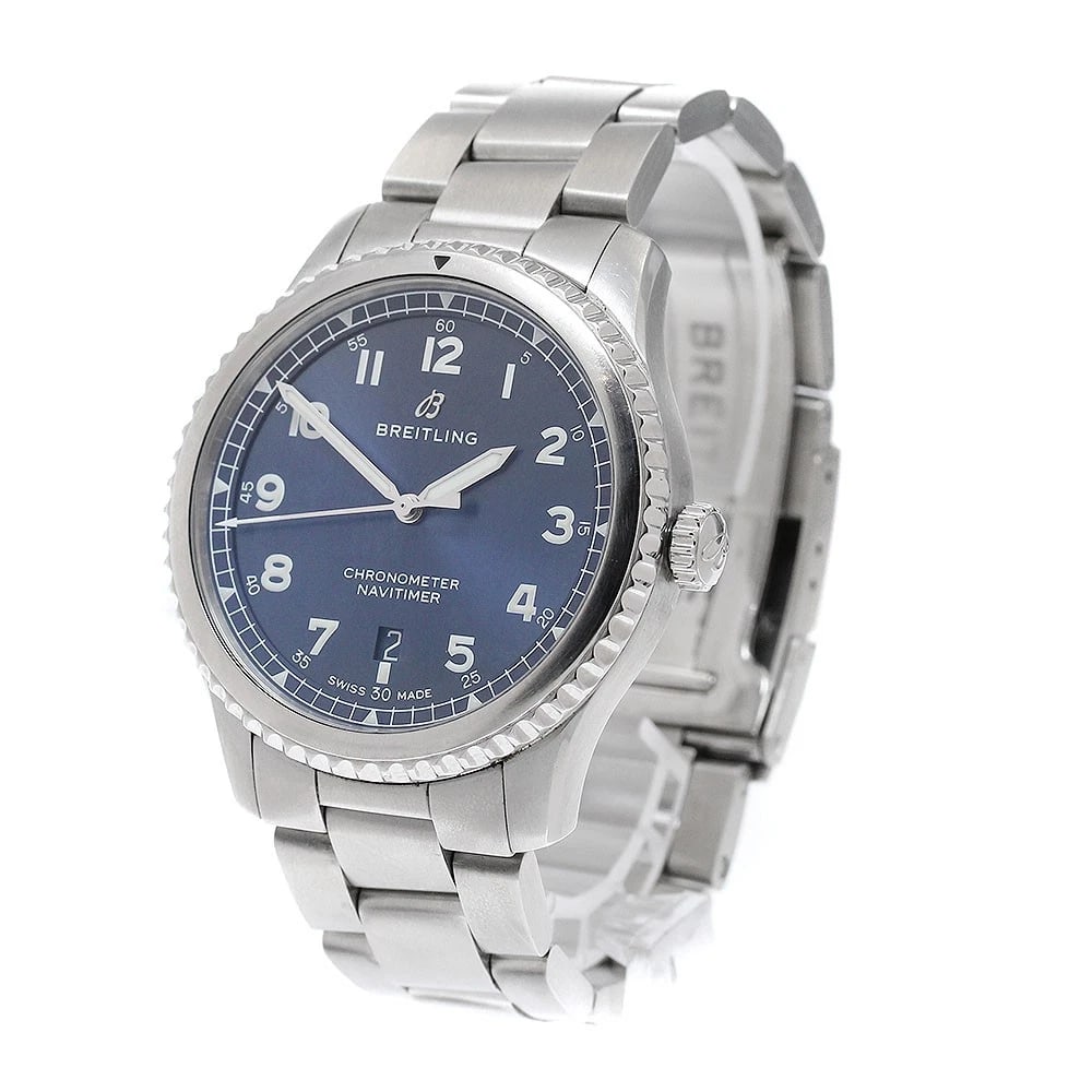 BREITLING NAVITIMER DATE NAVY AUTOMATIC WATCH - 2