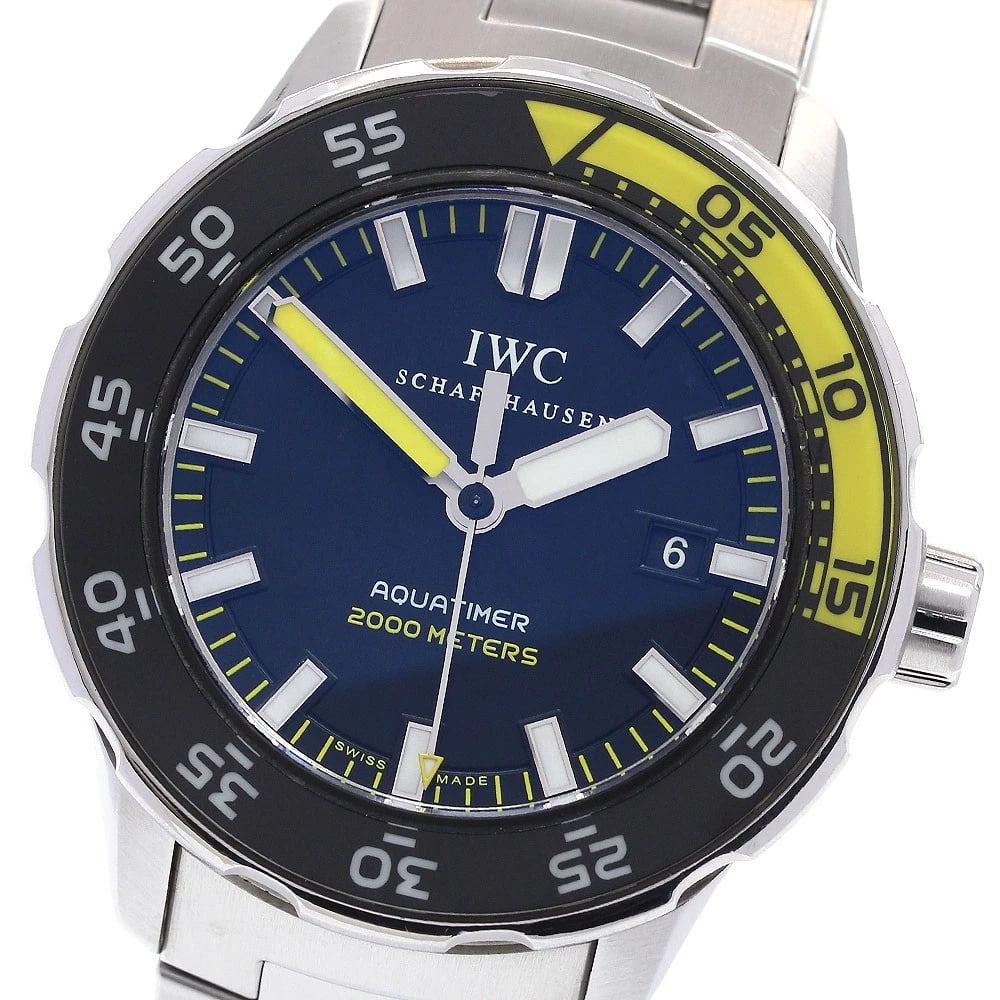 IWC SCHAFFHAUSEN AQUA TIMER AUTOMATIC WATCH: IWC SCHAFFHAUSEN Aqua timer Automatic Watch Brand: IWC SCHAFFHAUSEN Type/Style: Wristwatch Material: Band Material Stainless Steel, Case Material Stainless Steel Color: Case Color Silver Band Color